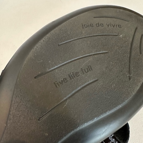 SAS Allegro Heel Strap Sandal in Black Croc - Size 7 - Picture 13 of 14